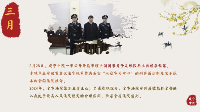 九游娱乐官网-咸宁中院官方回顾2024难忘瞬间 李铁案在列